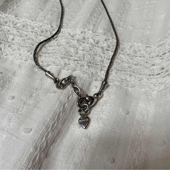 Brighton necklace silver tone finish heart clasp - Picture 5 of 6